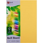 QUILL XL MULTIBOARD 210GSM A4 LEMON PACK 50
