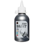 EDUCATIONAL COLOURS METALLIC RAINBOW JUNIOR ACRYLIC PAINT 250ML SILVER