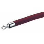 Q NYLON ROPE 25MM CHROME SNAP ENDS 15M RED