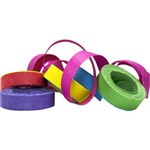 RAINBOW STREAMERS PAPER 14MM X 15M ASSORTED PACK 9