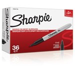 SHARPIE MARKER PERM FINE 10mm BLACK