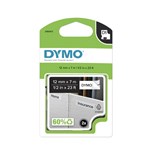 DYMO D1 LABELLING TAPE 12MM X 7M BLACK ON WHITE PACK 2