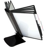 TUDOR FLIP N FIND METAL DISPLAY UNIT 10 PANELS CHARCOAL