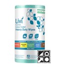 LIVI ESSENTIALS COMMERCIAL WIPES GREEN CARTON 4