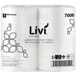 LIVI EVERYDAY 7006 JUMBO ROLL TOILET 2PLY 300M CARTON 8