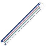 STAEDTLER 561982BK MARS TRIANGULAR SCALE RULER 300MM WHITE