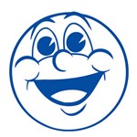 STAEDTLER 2SHINY MERIT STAMP CHEEKY FACE BLUE