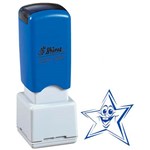 SHINY MERIT STAMP FUNNY FACE STAR BLUE