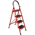 BRADY 4 STEP LADDER 120KG RED