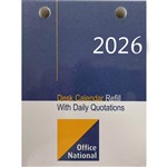 OFFICE NATIONAL THCRON DESK CALENDAR REFILL TOP PUNCH