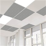 SANA DROP IN ACOUSTIC PET CEILING TILE 1195 X 595 X 12MM MOONLIGHT PACK 8
