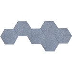 SANA ACOUSTIC SHAPES HEXAGONS 300 X 260MM MOONLIGHT PACK 6