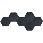 SANA ACOUSTIC SHAPES HEXAGONS 300 X 260MM SHADOW PACK 6