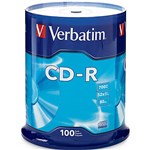 VERBATIM CDR 700MB 52X SPINDLE SILVER PACK 100