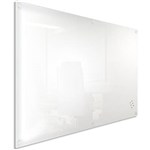 VISIONCHART LUMIERE MAGNETIC GLASSBOARD WITH PEN TRAY 1200 X 900MM WHITE