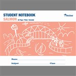 WRITER STUDENT NOTEBOOK PLAIN 32 PAGE 250 X 175MM SALMON