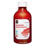 EDUCATIONAL COLOURS WASHABLE WATERCOLOUR GLITTER PAINT 250ML ORANGE
