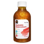 EDUCATIONAL COLOURS WASHABLE WATERCOLOUR GLITTER PAINT 250ML YELLOW
