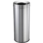 COMPASS GARBAGE BIN ROUND 28 LITRE SILVER