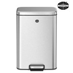 COMPASS RECTANGULAR PEDAL BIN 50 LITRE STAINLESS STEEL