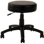 YS DESIGN UTILITY STOOL BLACK FRAME AND PU COVER