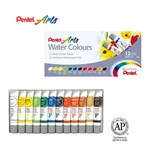 PENTEL ARTS WATER COLOURS ASSORTED PACK 12
